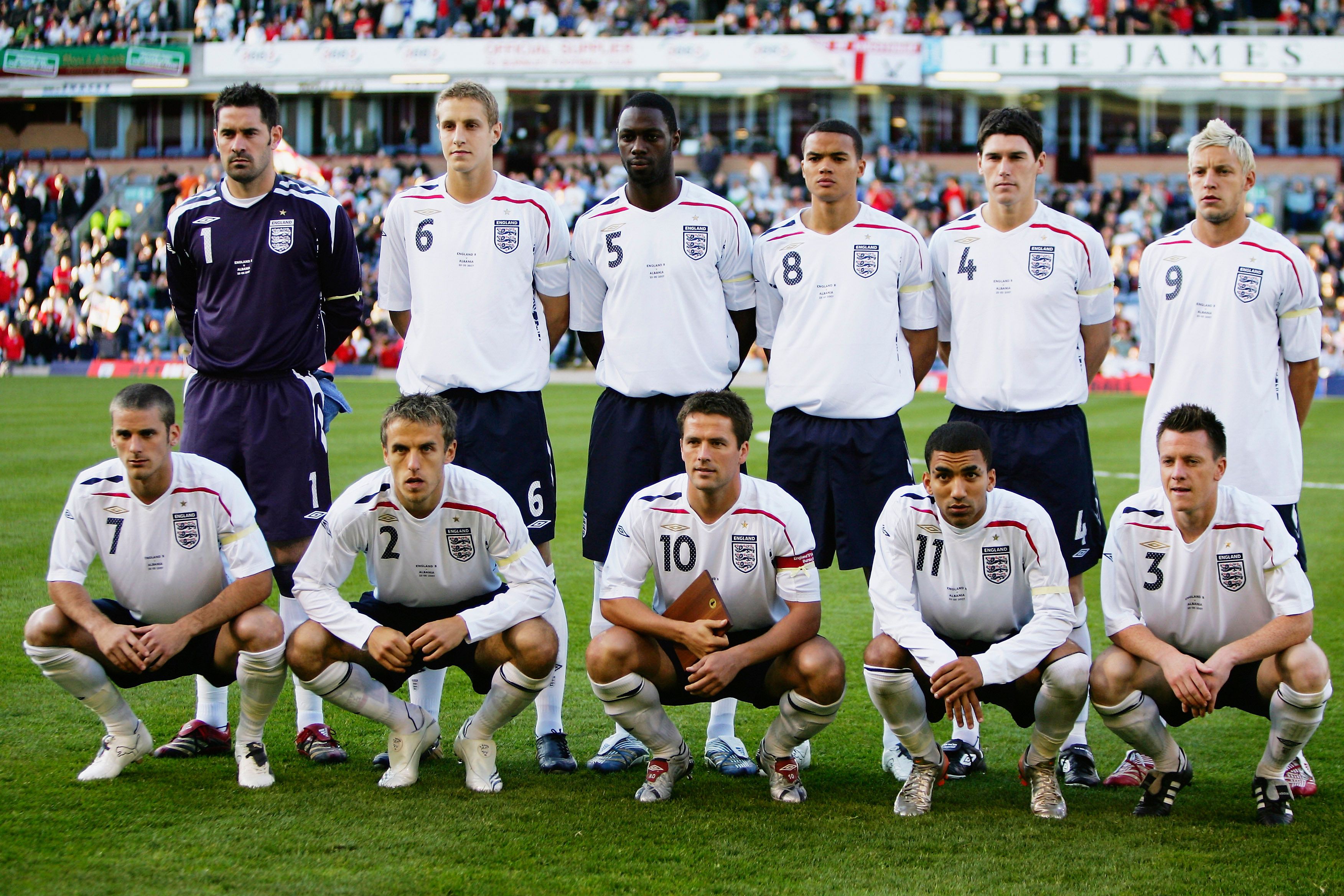 England B line up in 2007
