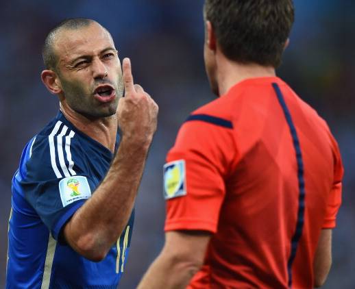 Mascherano in the World Cup final.
