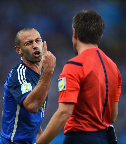 Mascherano in the World Cup final.
