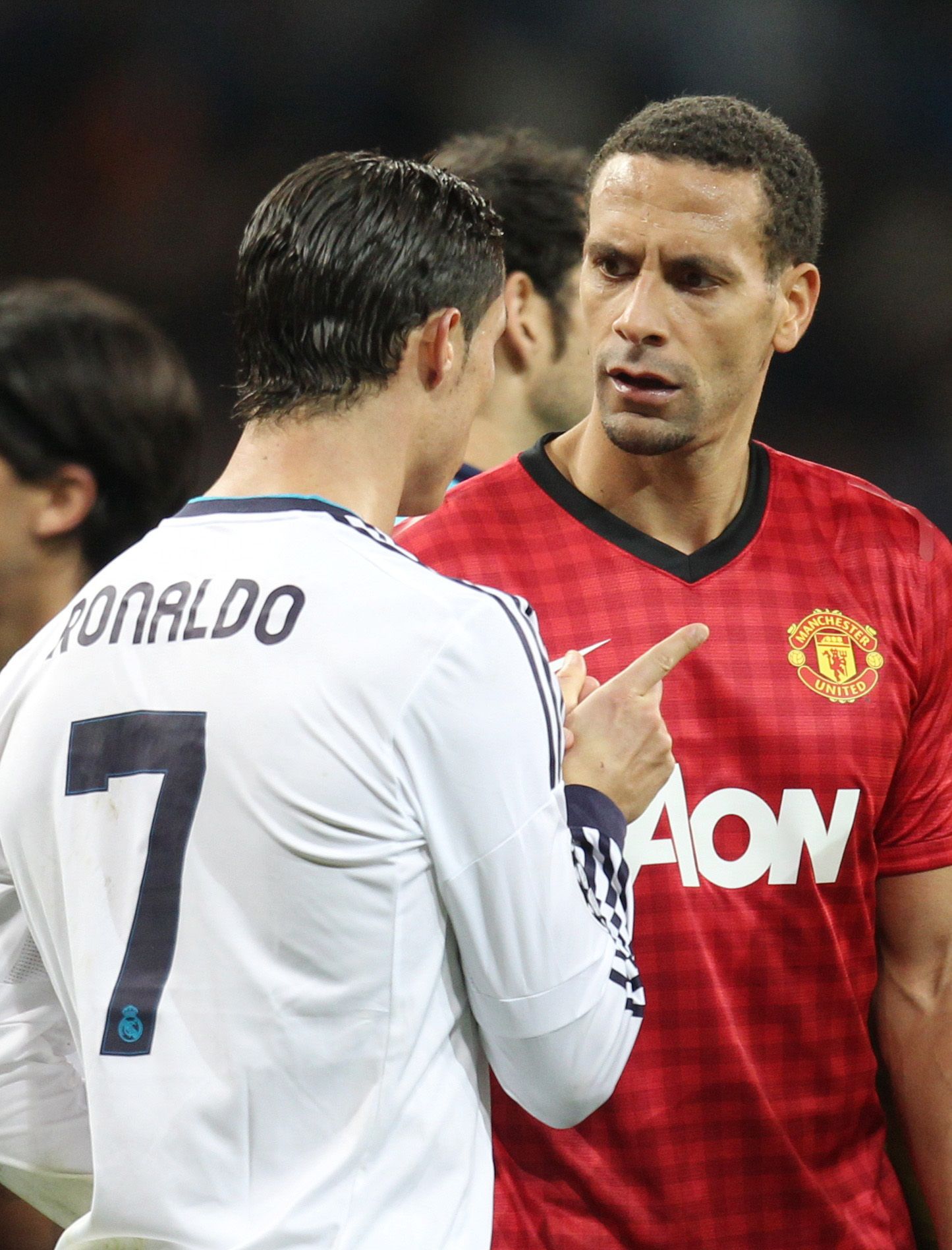 Ronaldo and Ferdinand in 2013.