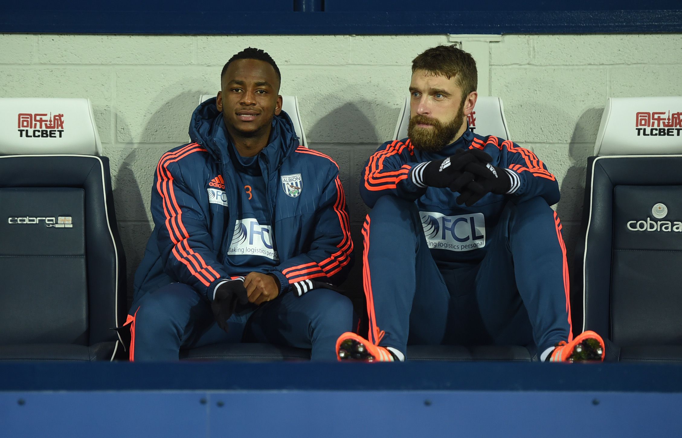 Lambert on the bench for West Brom.