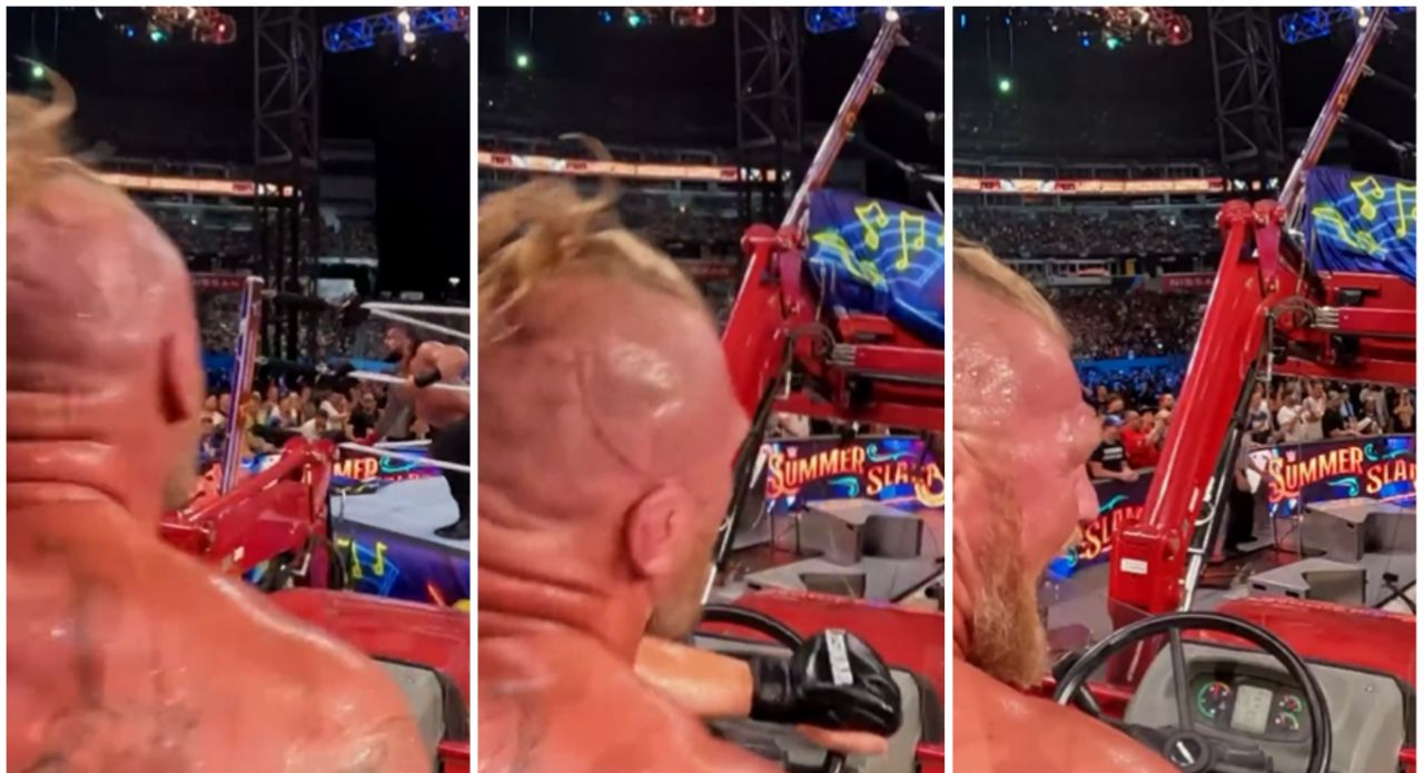 WWE 2K22 Mod Adds Brock Lesnar's SummerSlam Tractor