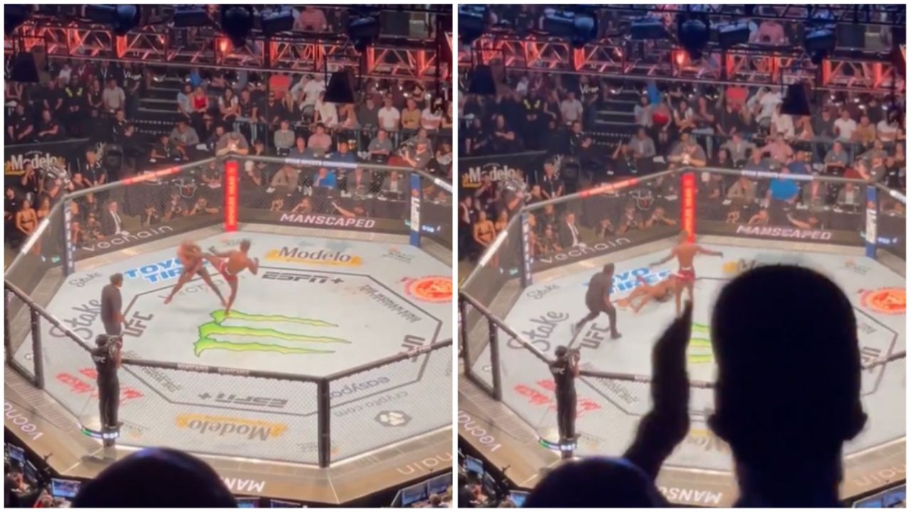 Leon Edwards KOs Kamaru Usman: UFC fan footage of brutal kick emerges