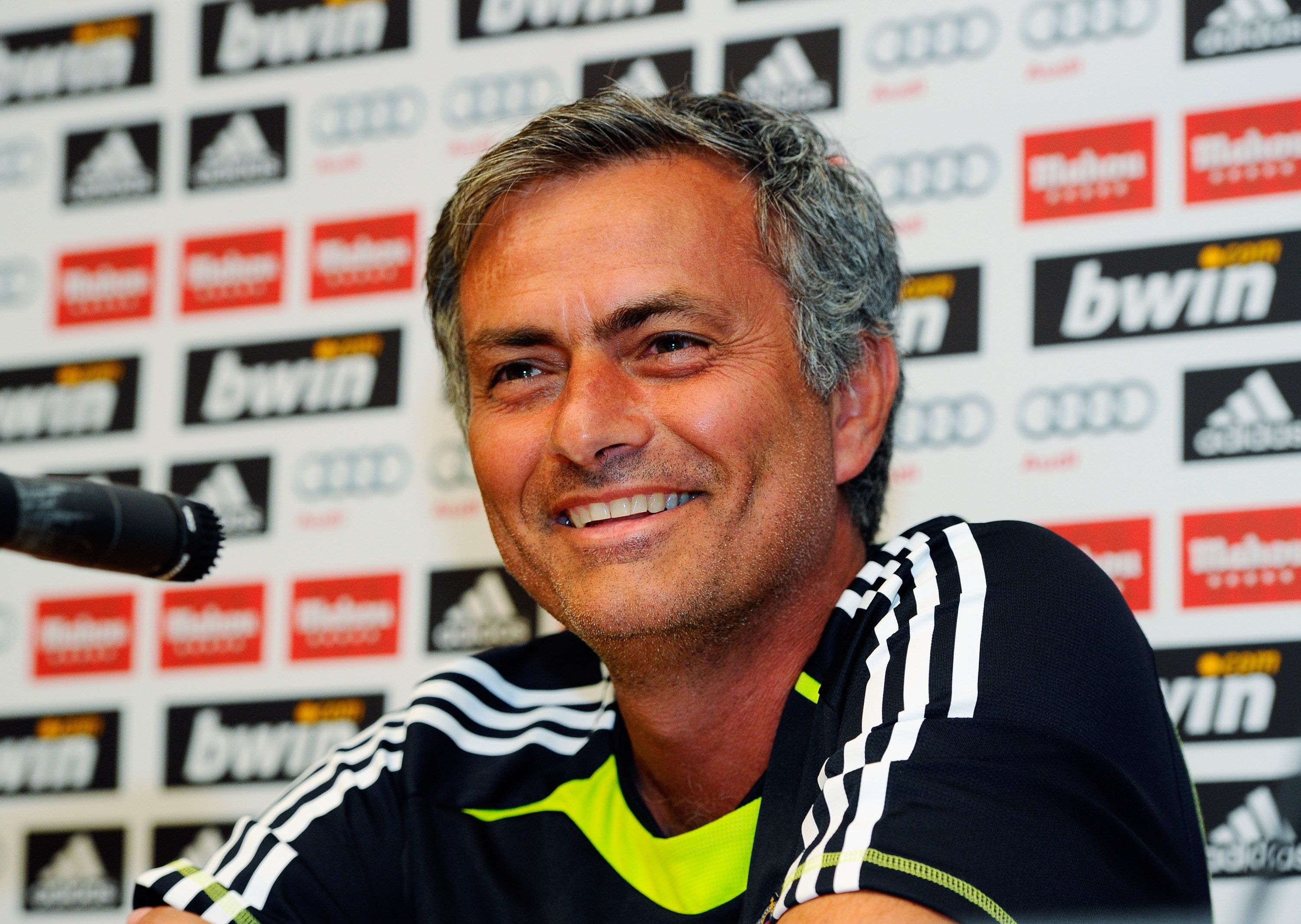 Mourinho in a press conference for Real Madrid