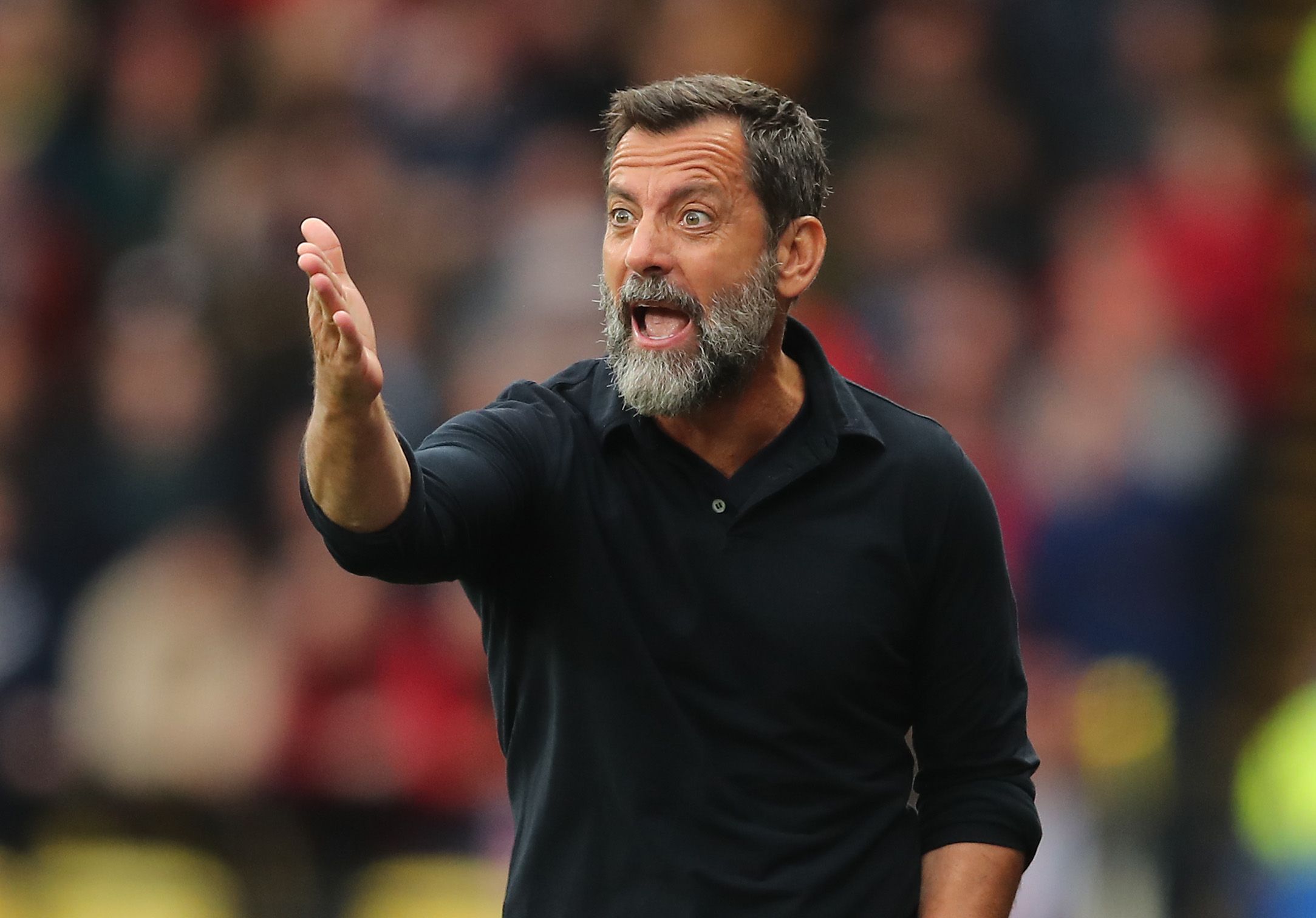Flores reacts against Sheffield United