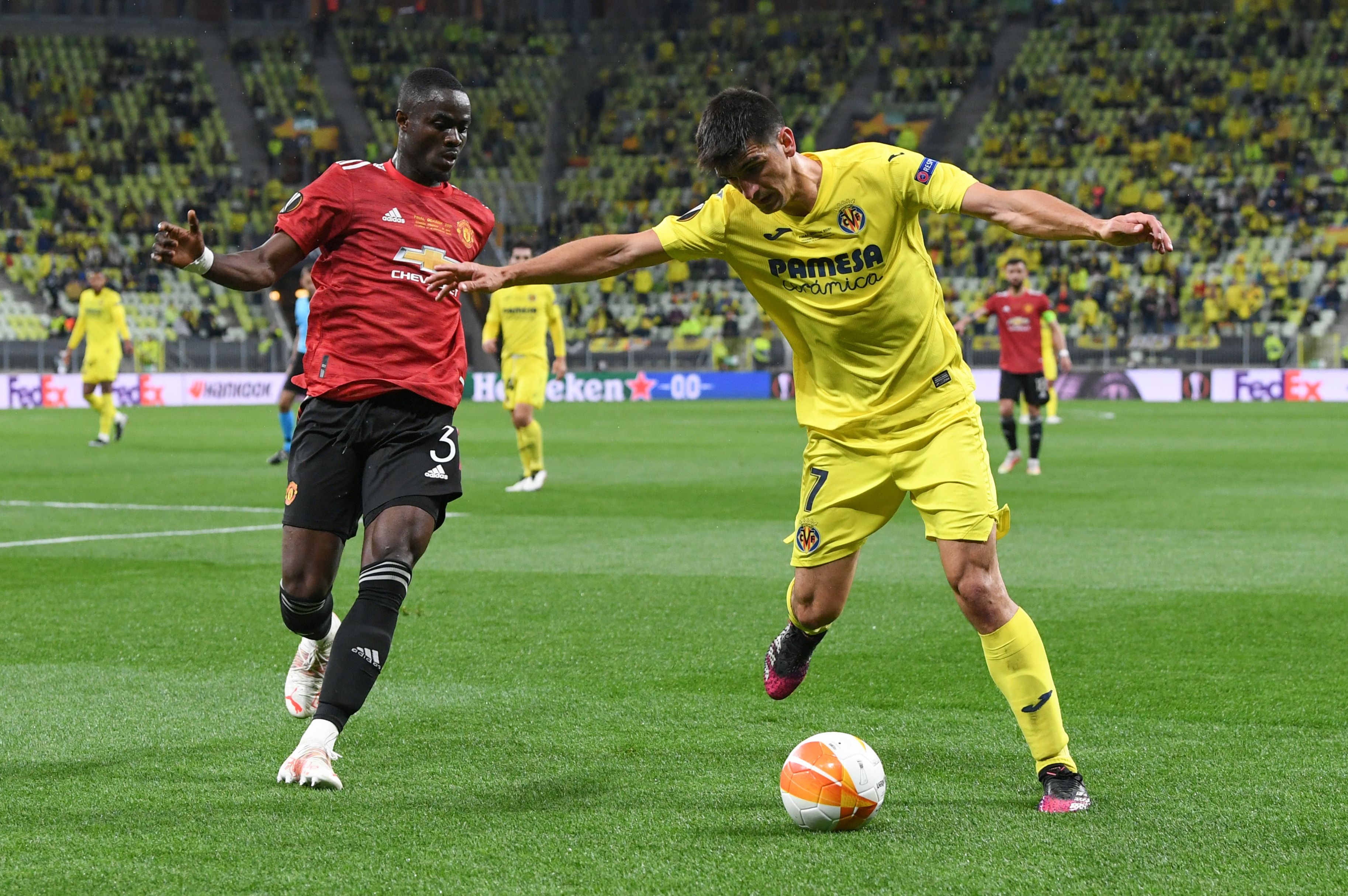 Eric Bailly in action for Man Utd vs Villarreal