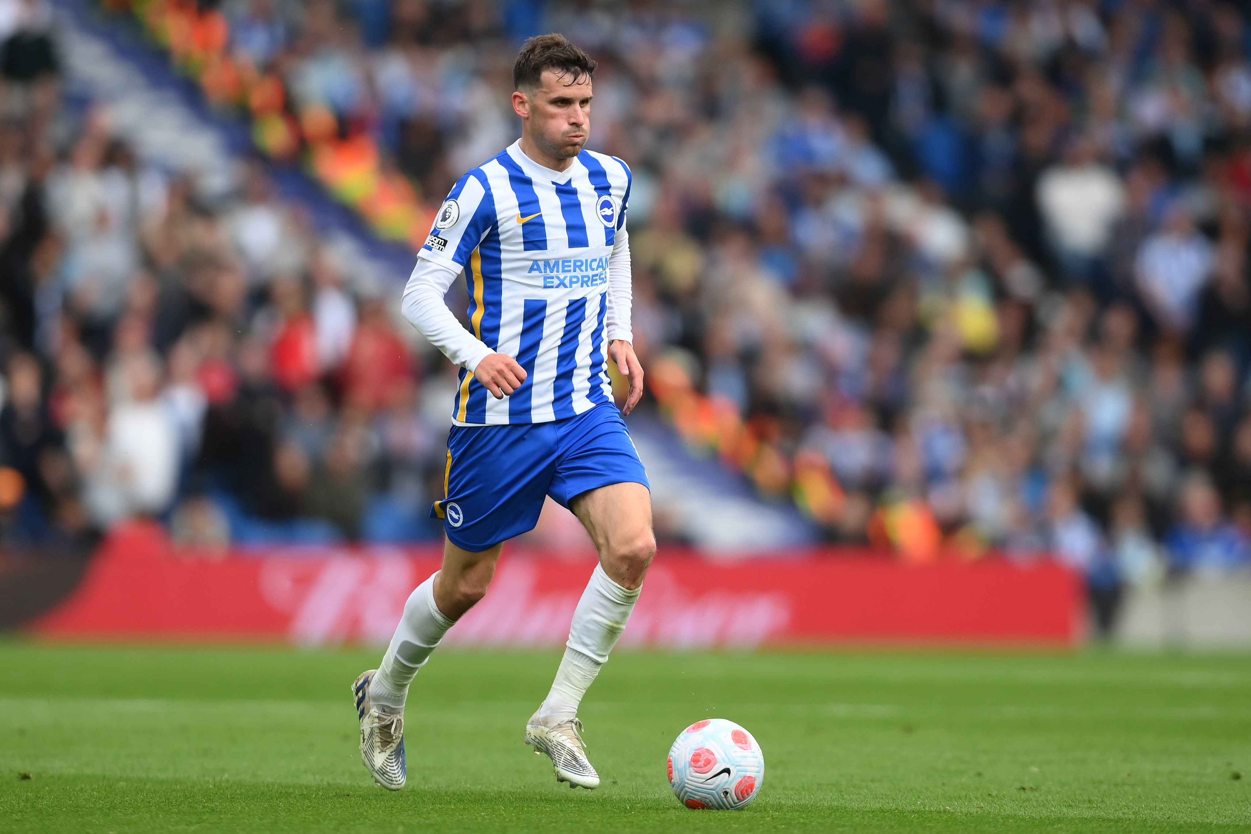 Pascal Gross of Brighton &amp; Hove Albion in action during the Premier League match