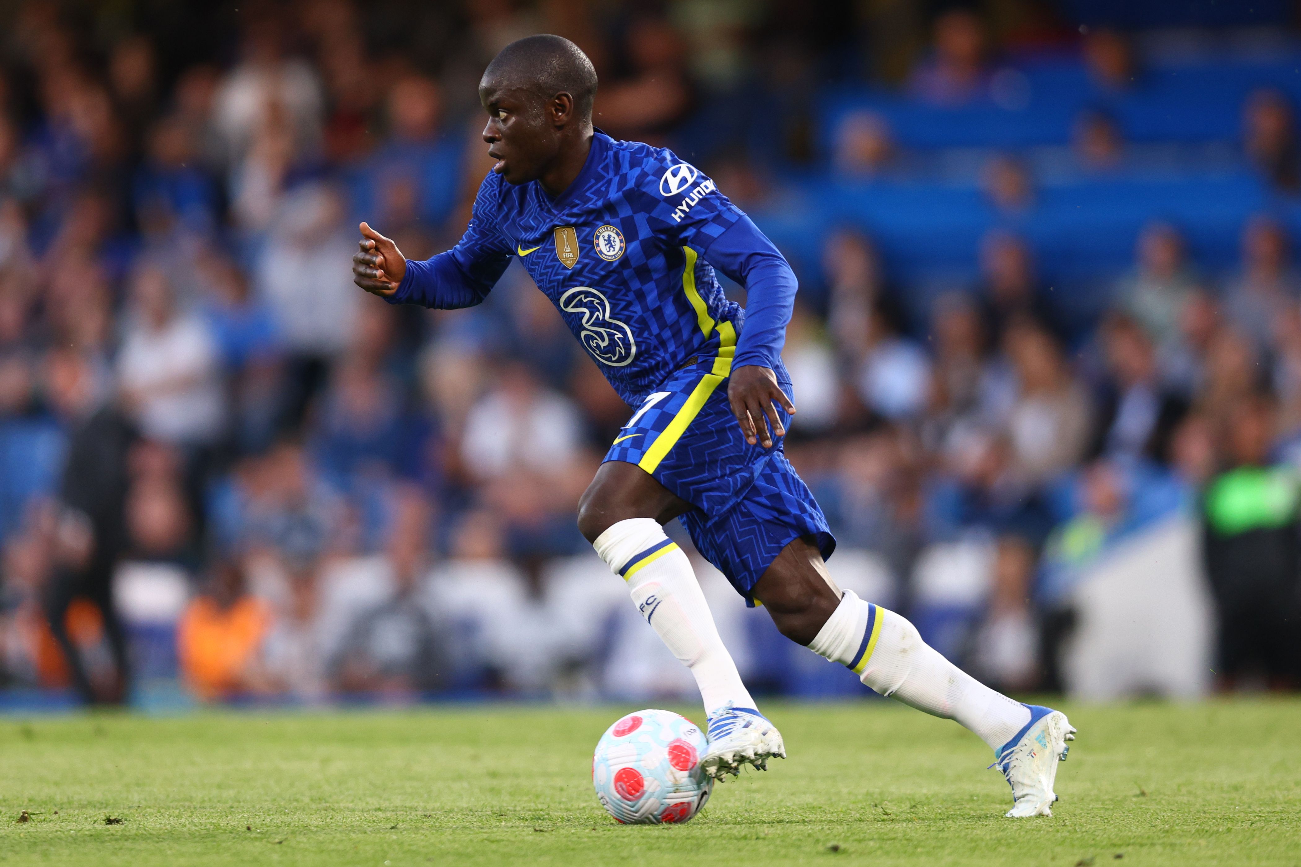 Ngolo Kante of Chelsea in action 