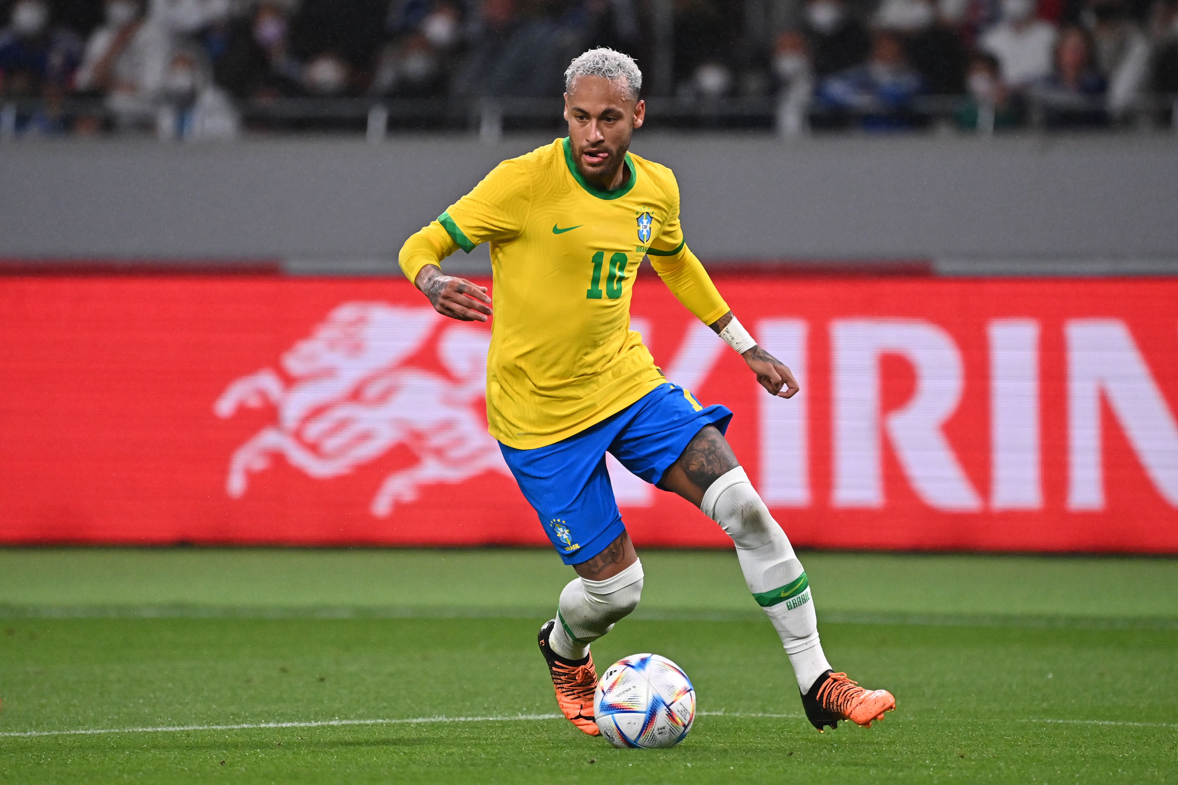 Neymar in action against Japan