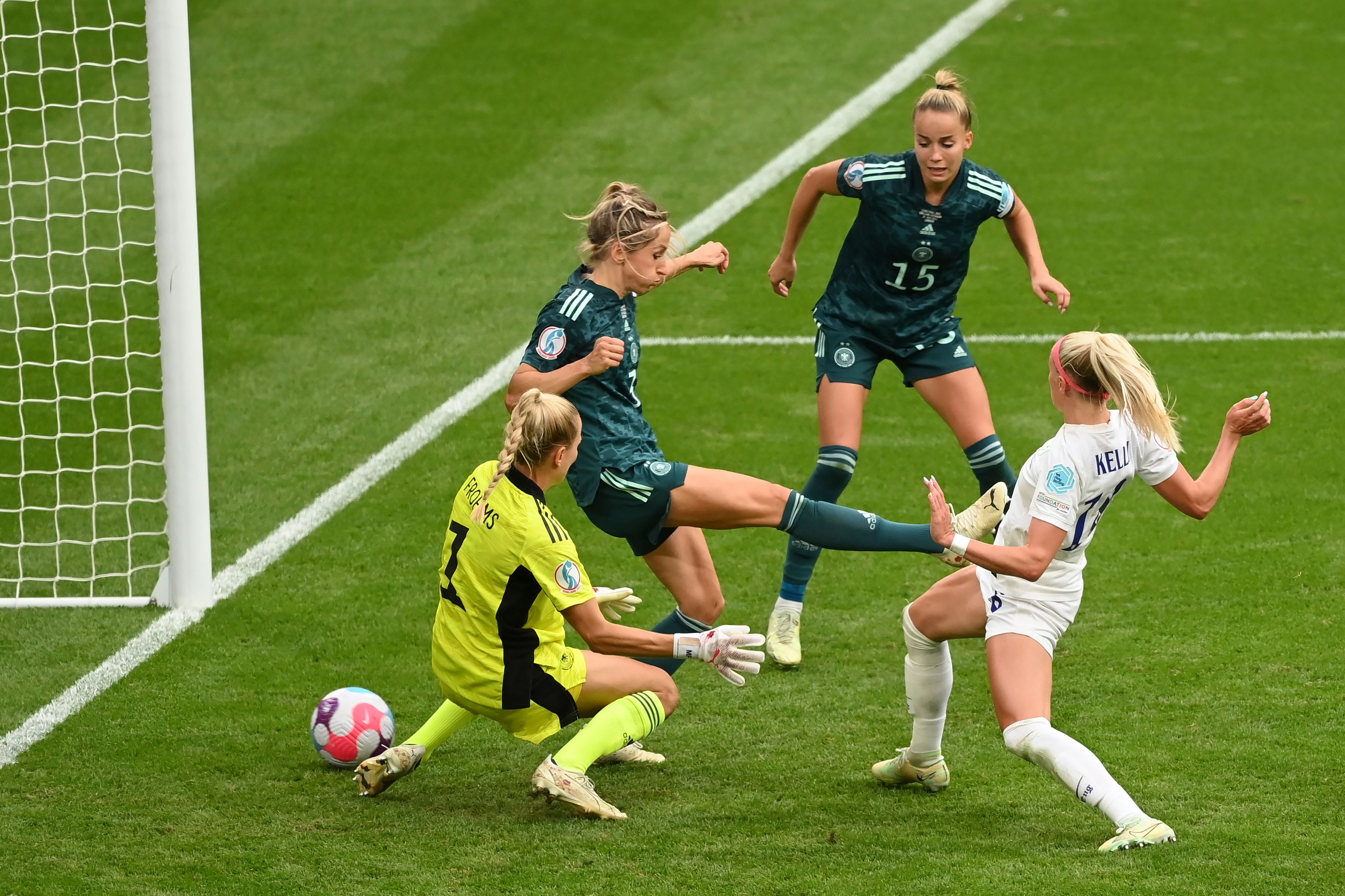 Chloe Kelly scores England's winner vs Germany