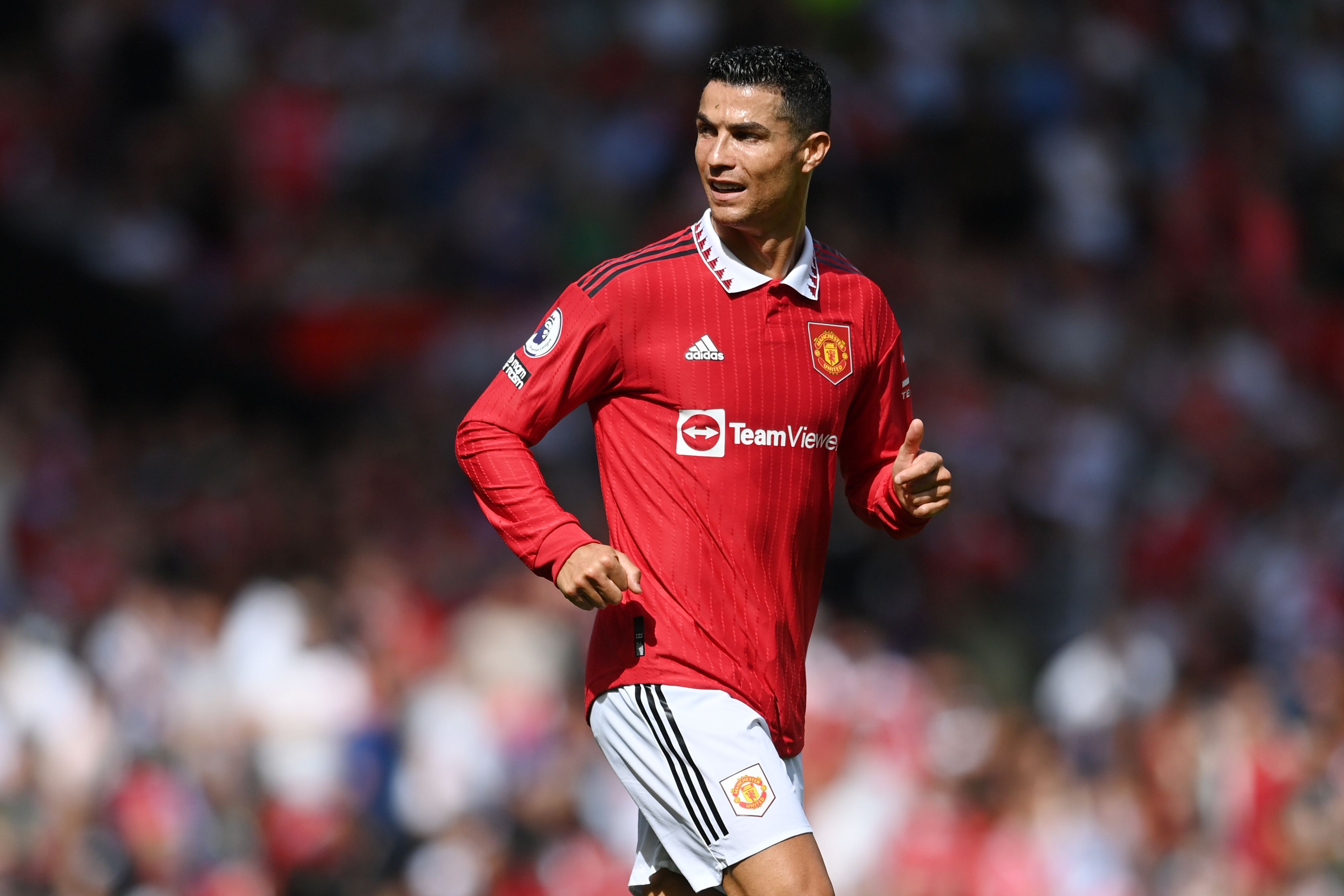 Cristiano Ronaldo of Manchester United in action