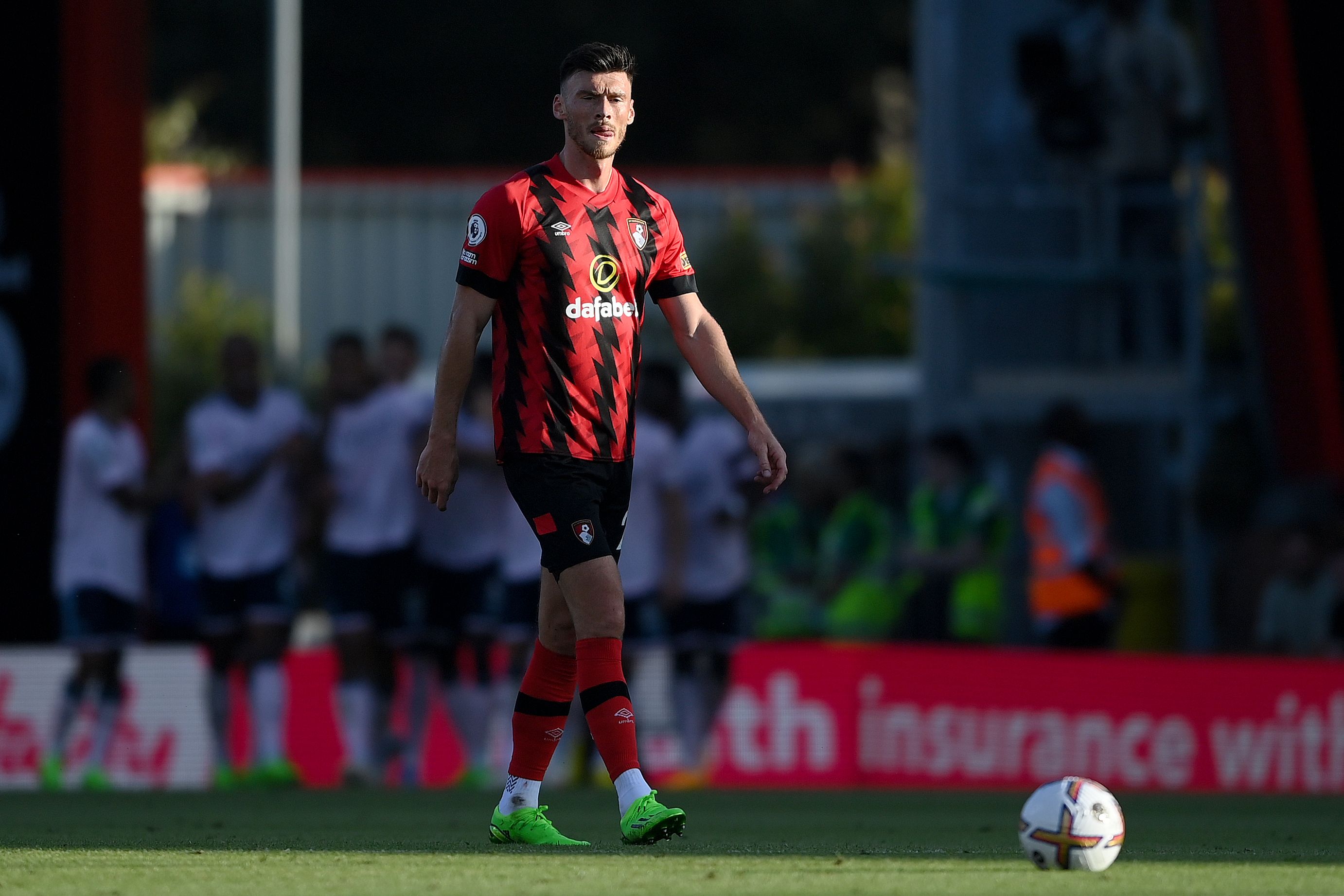 Kieffer Moore of AFC Bournemouth cuts a dejected figure 