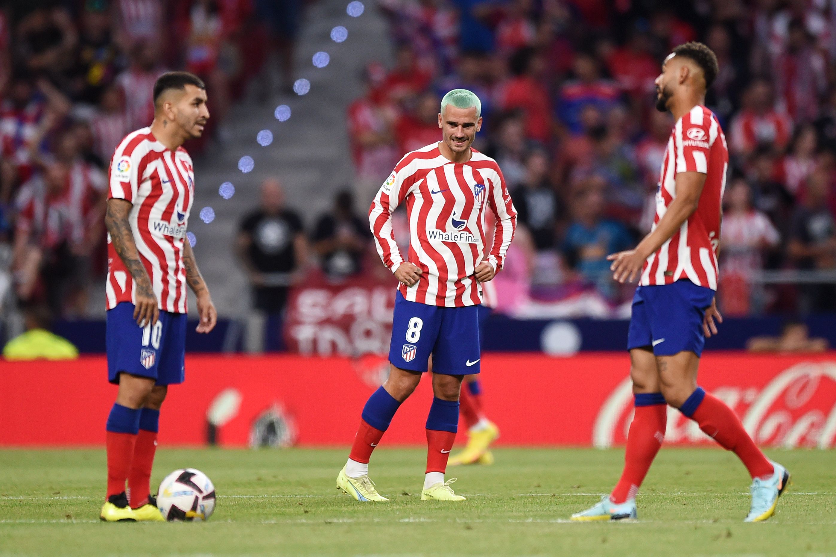 Atletico Madrid players in action vs Villarreal