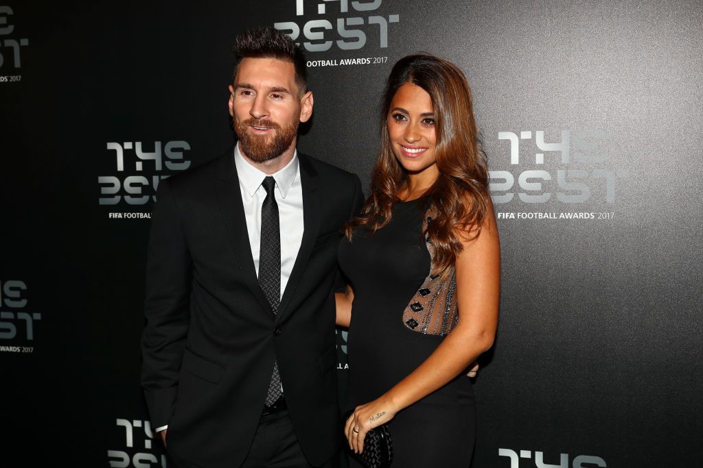 Lionel Messi and his wife, Antonella