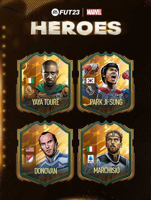 FUT Heroes collaboration with Marvel in FIFA 23