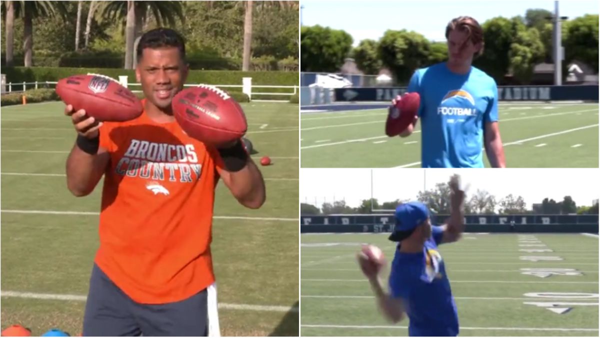 NFL: Wilson, Stafford and Herbert pull off incredible throws with 'new' TNF  football