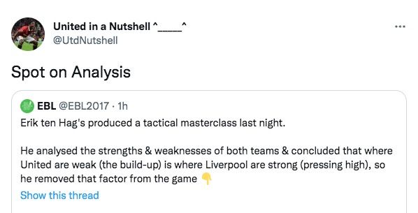 Man Utd fans react to Ten Hag tactical masterclass
