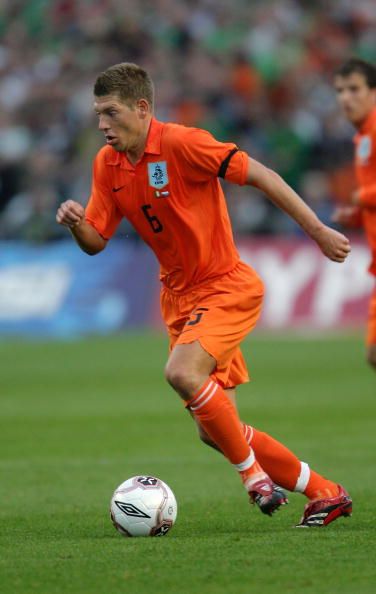 Schaars playing for the Netherlands.