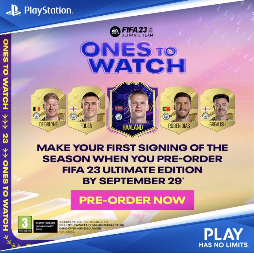 Ones to watch promotional image with Erling Haaland