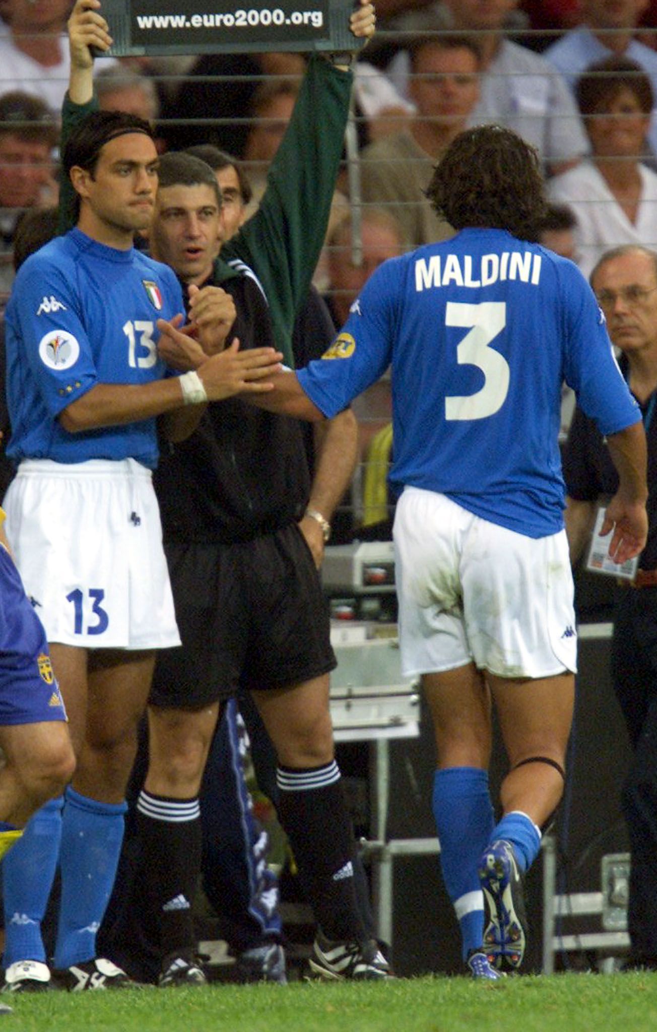 Italy's Nesta and Maldini.