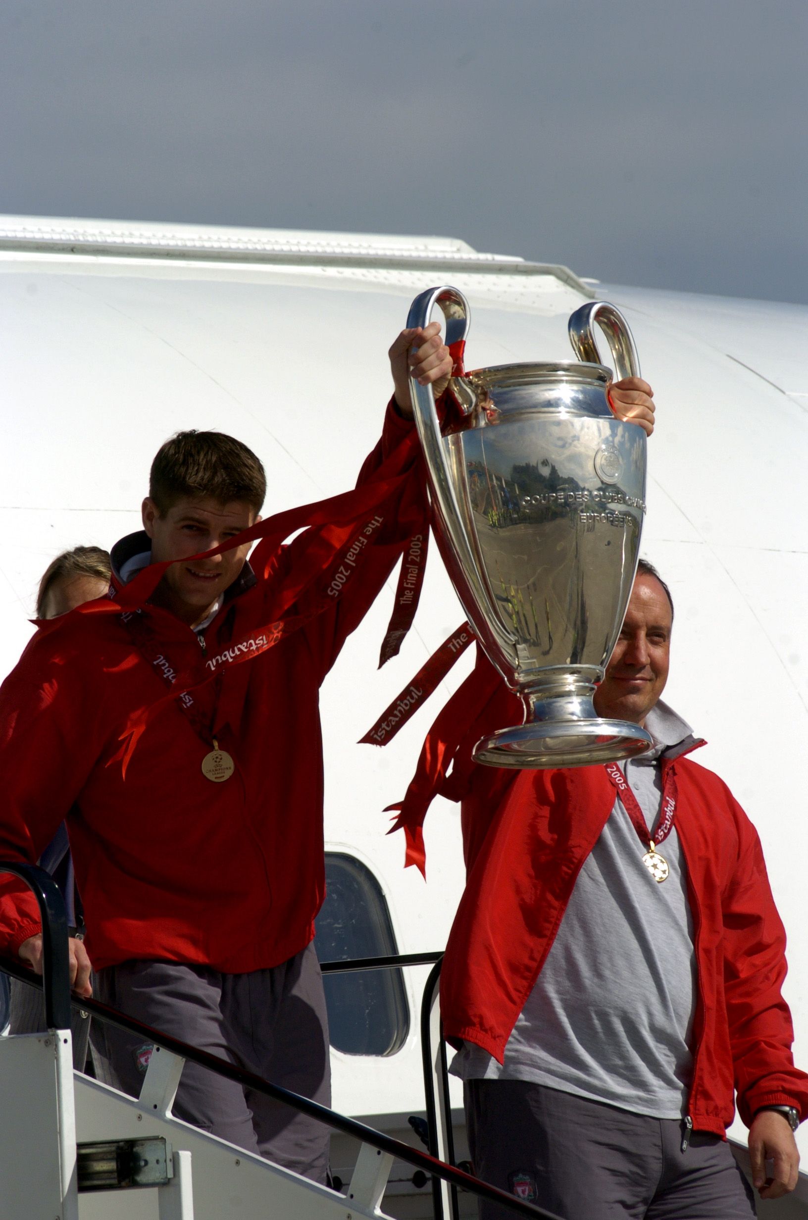 Steven Gerrard with the Champions League trophy
