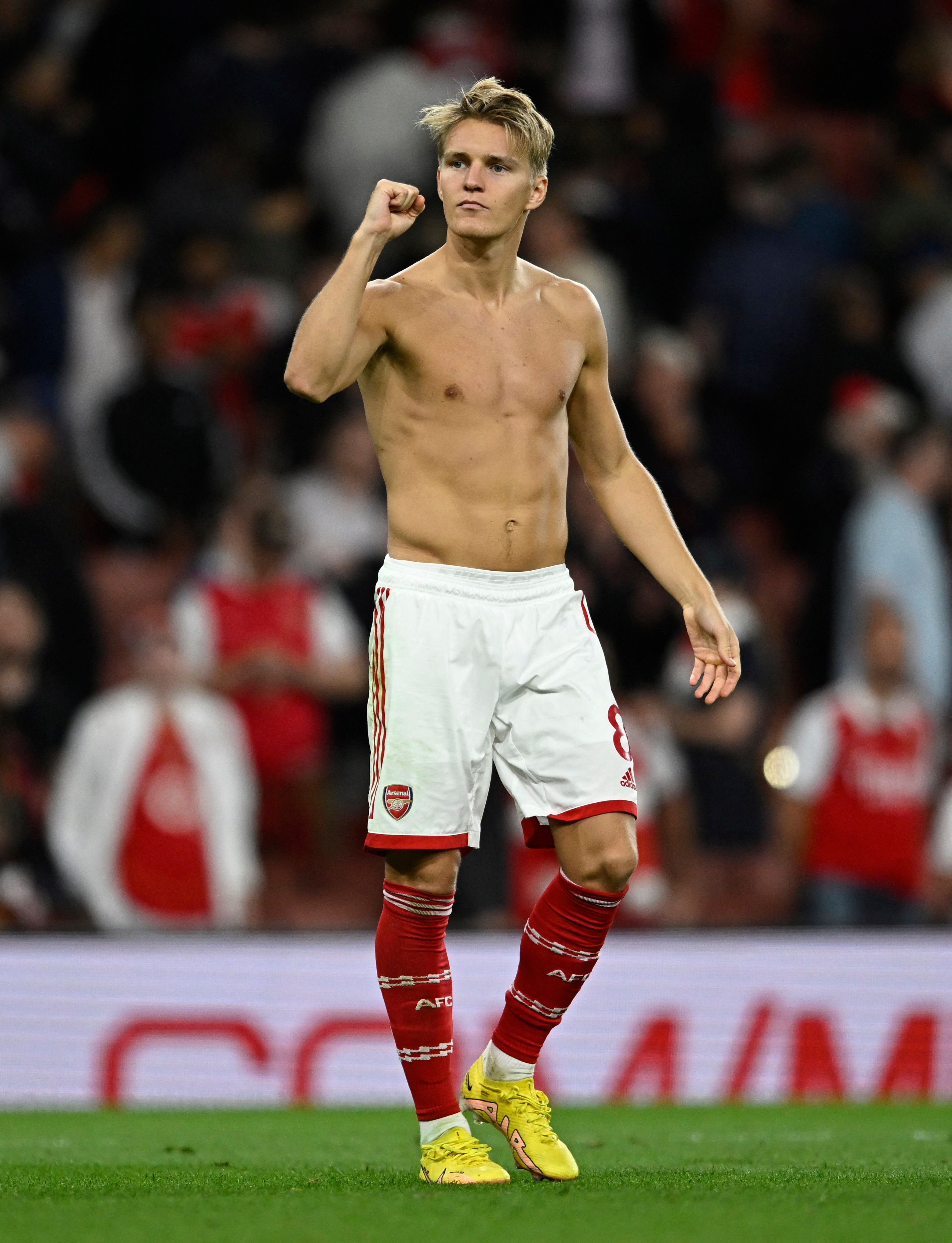 Odegaard captains Arsenal.
