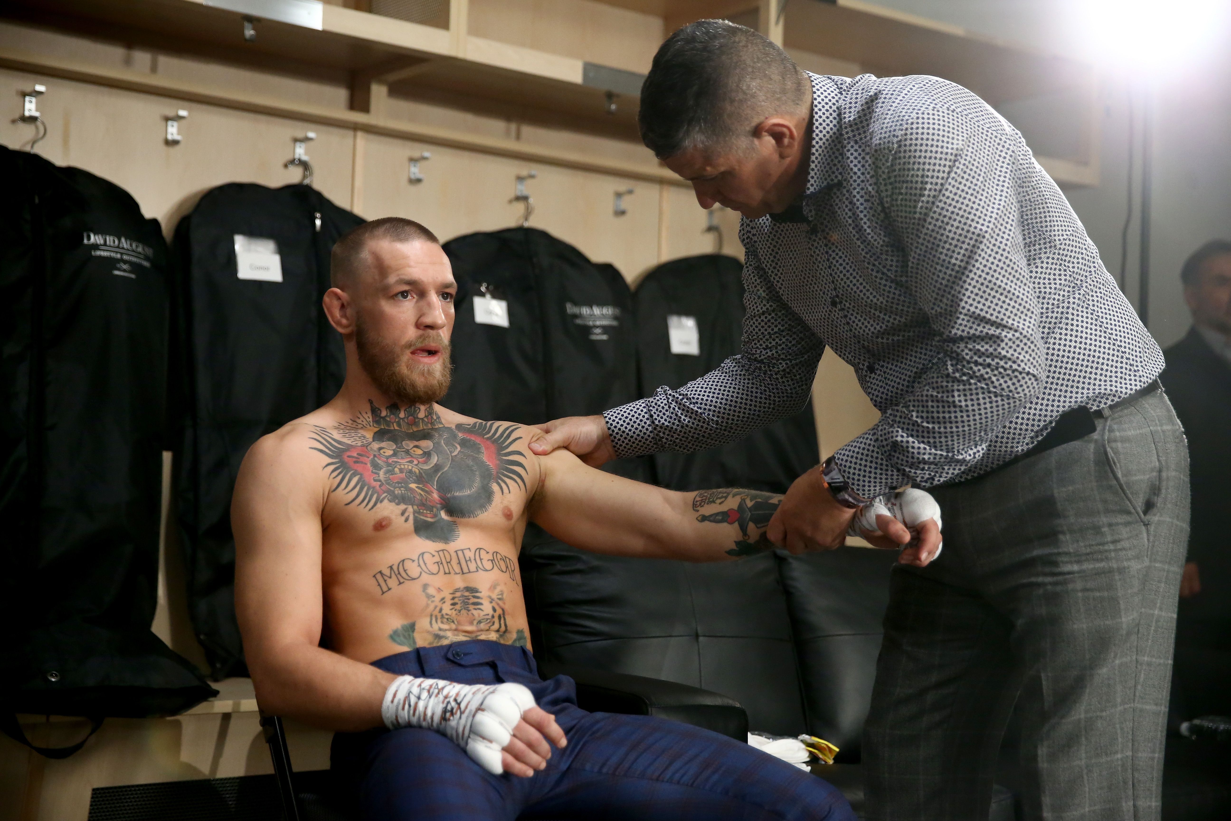Conor McGregor preparing for boxing match