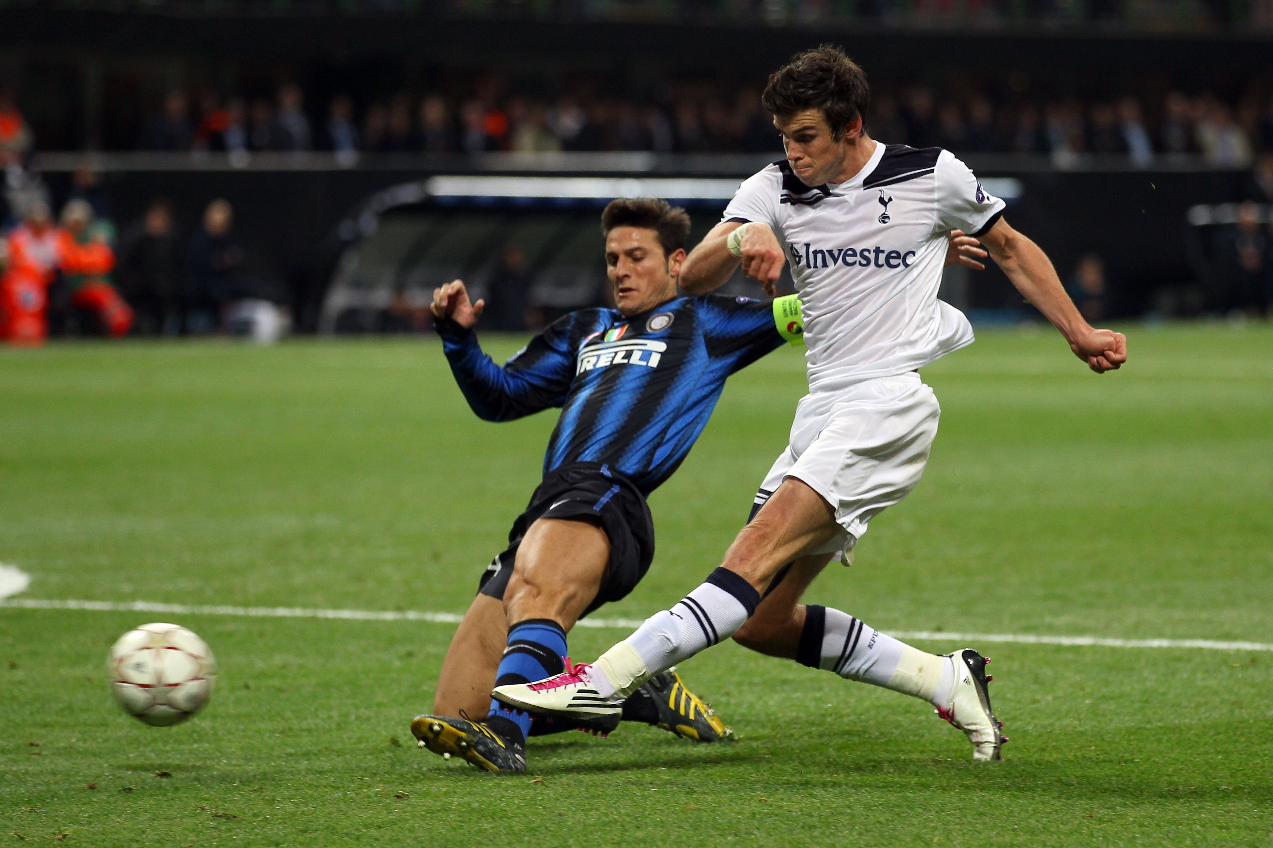 Gareth Bale in action for Spurs vs Inter Milan