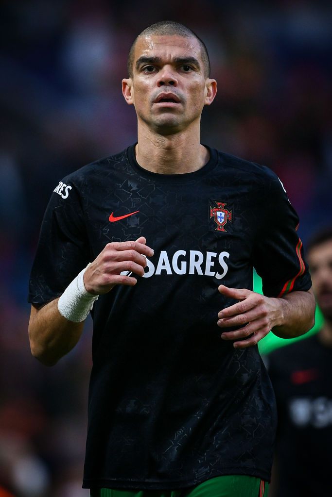 Pepe in action for Portugal