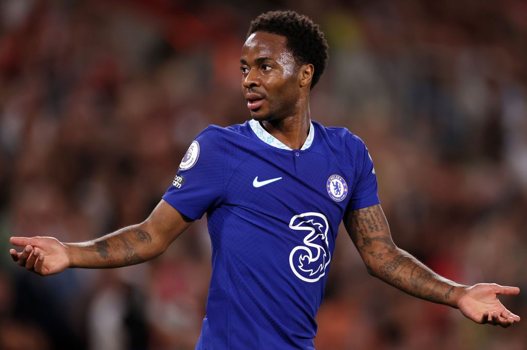 Raheem Sterling in action for Chelsea