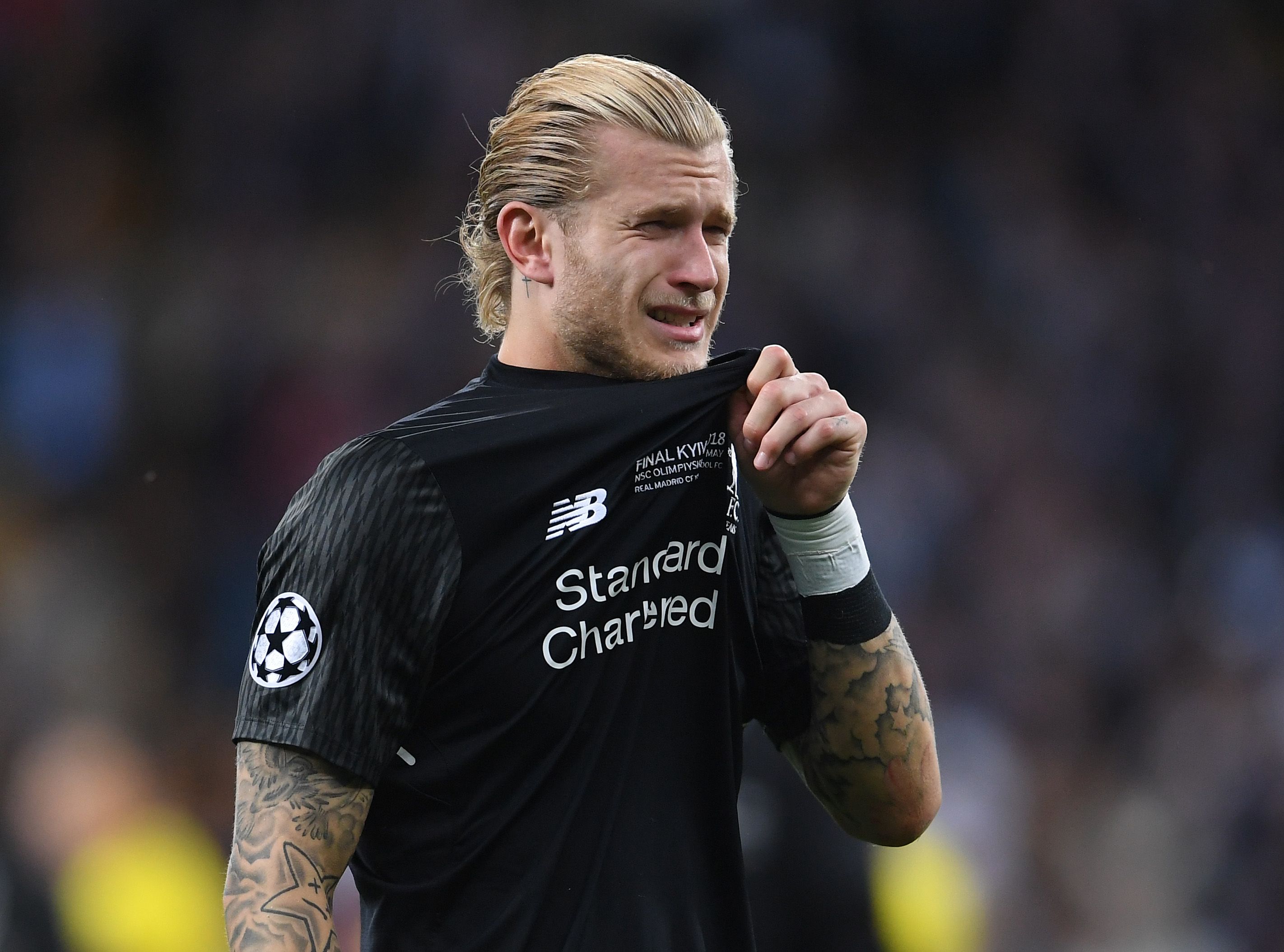 Karius after the 2018 Champions League final