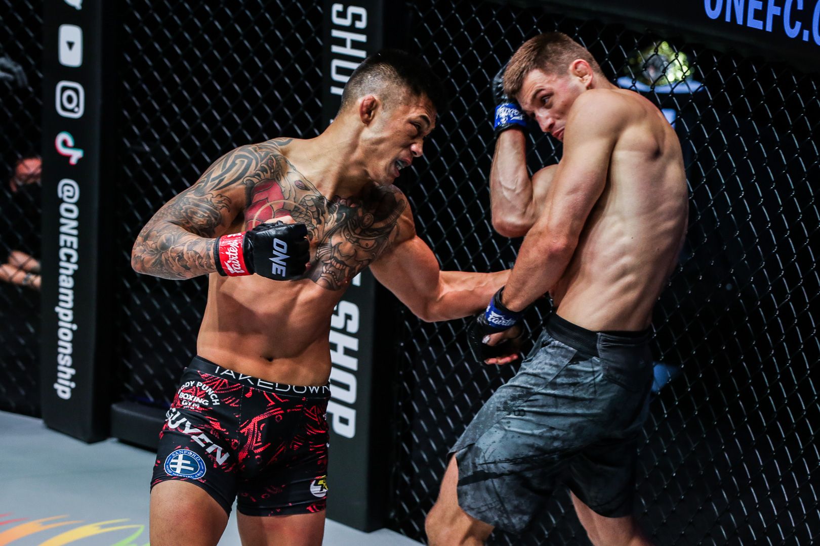 Martin Nguyen fighting in ONE FC