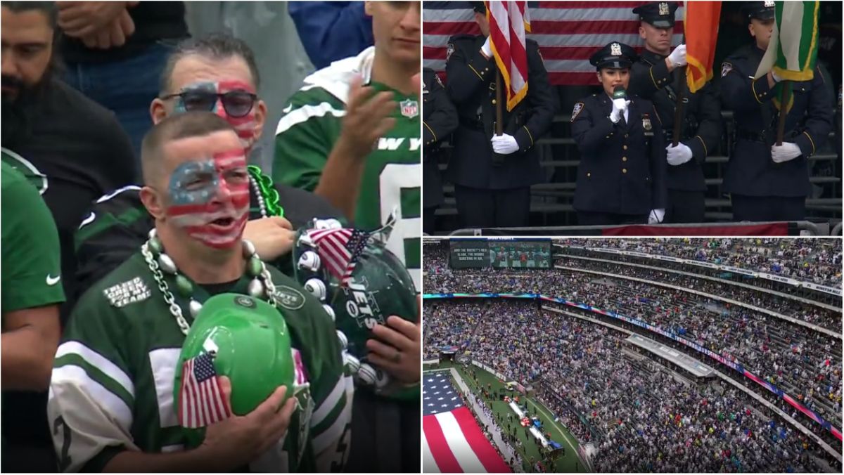 New York Jets: Fans Take Over National Anthem Ahead Of First NFL Game