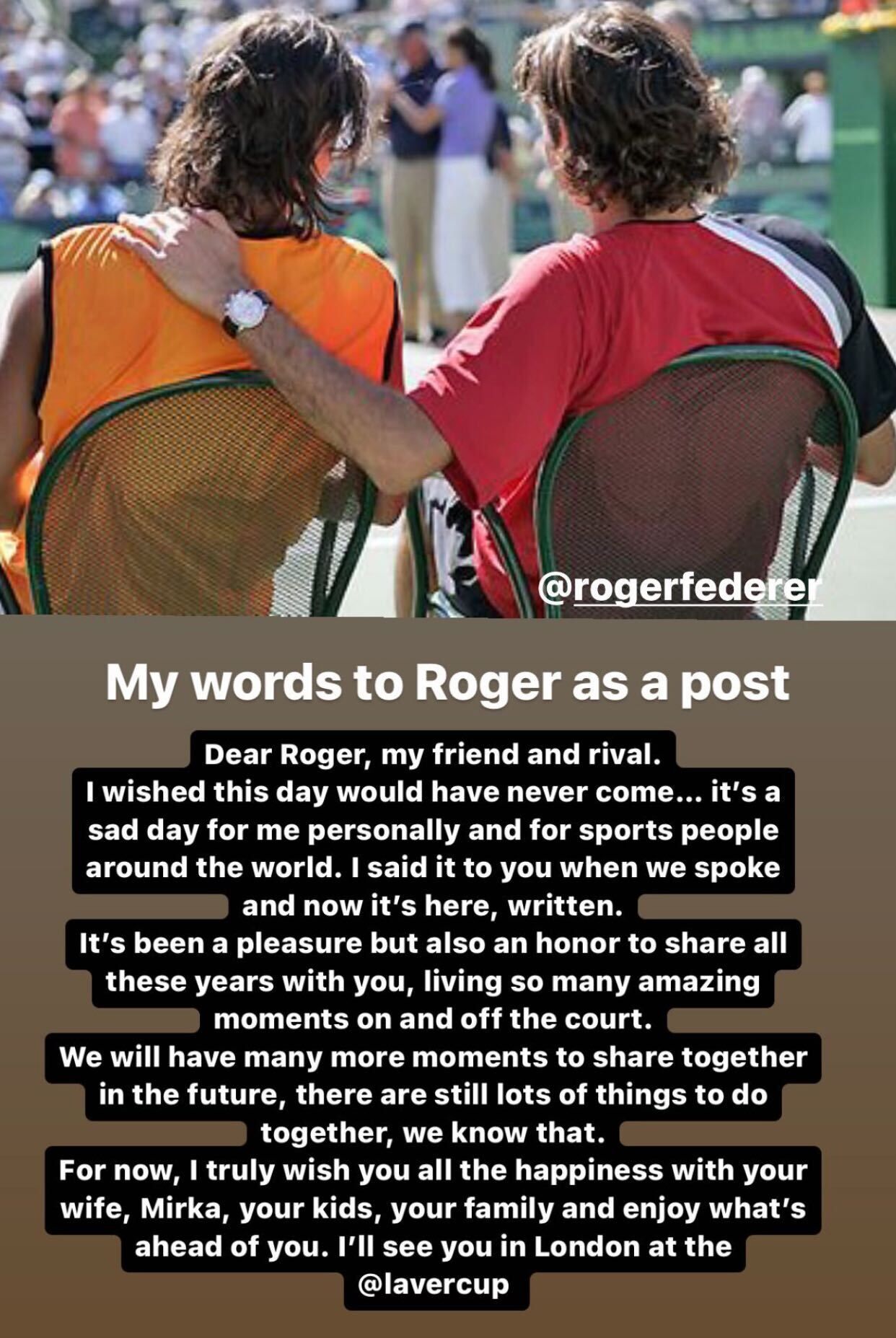 Roger Federer Retires From Tennis Rafael Nadal Pays Tribute 3155