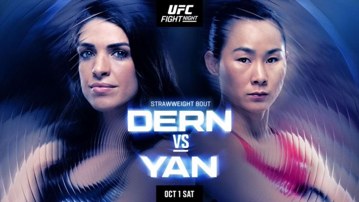 Official poster for UFC Fight Night Dern vs Yan