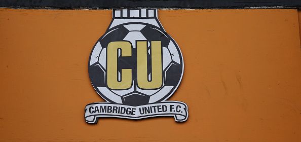 Cambridge's badge at the Abbey Stadium.