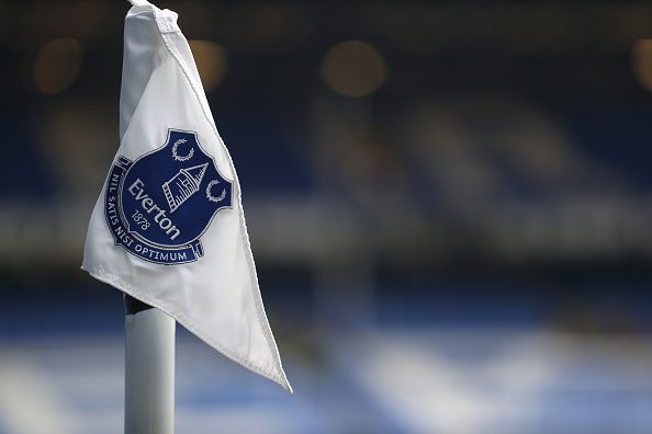 Everton's blue and white club badge.