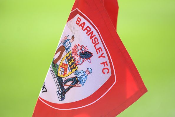 Barnsley's unique corner flag.