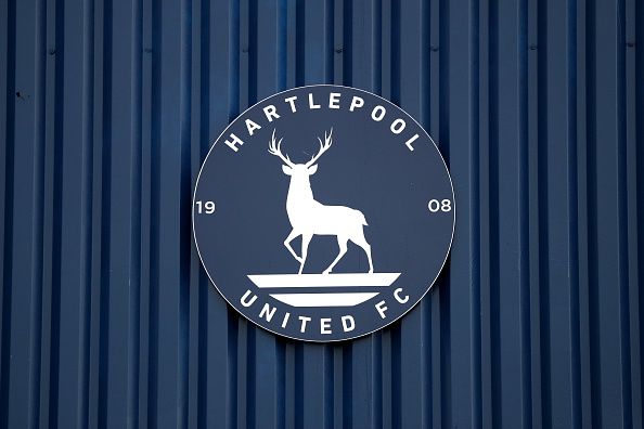 Hartlepool's badge featuring a stag.