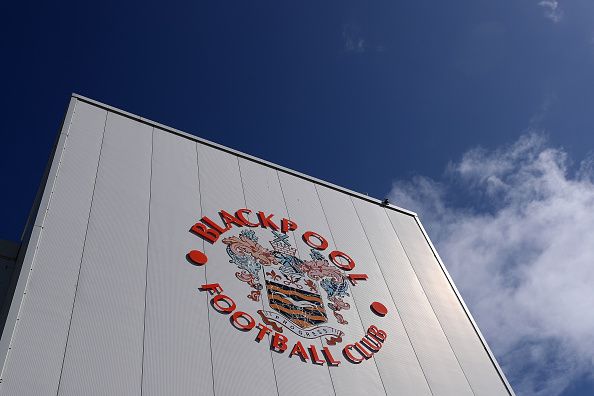 Blackpool's iconic orange badge.