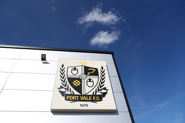 Port Vale's badge on their stadium.