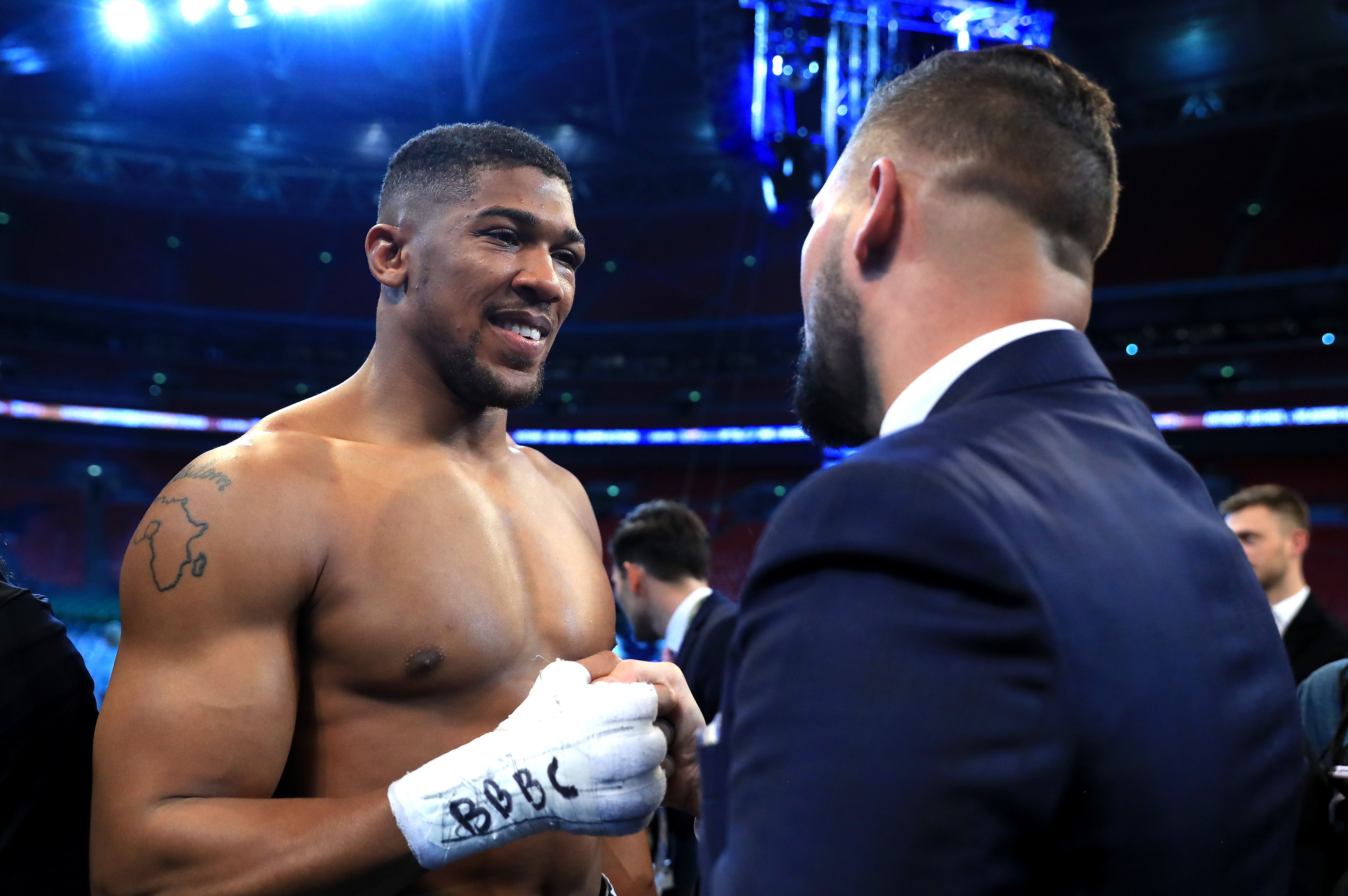 Tony Bellew has praised Anthony Joshua for the way he has handled negotiations with Tyson Fury