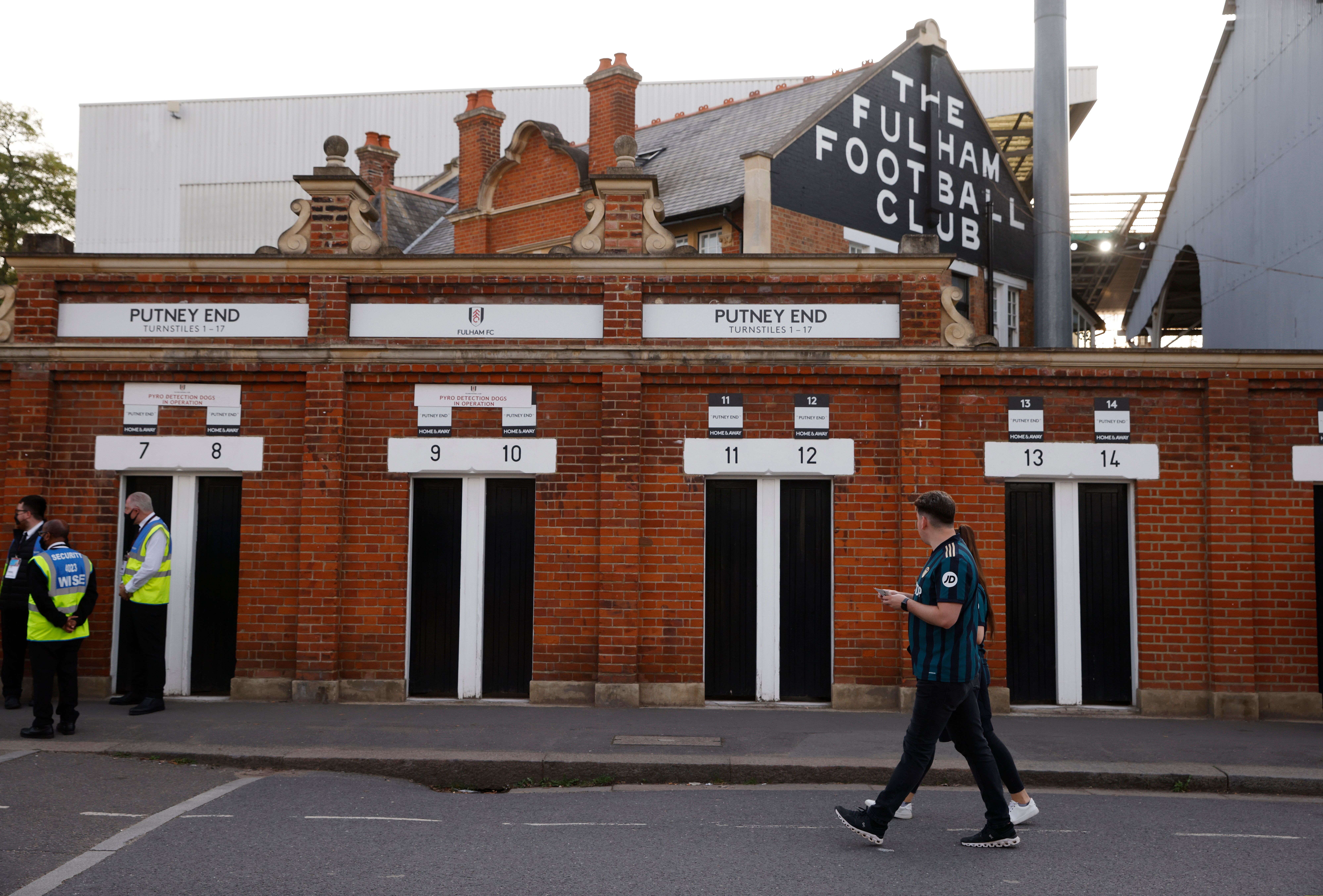 Fulham's Craven Cottage stadium.