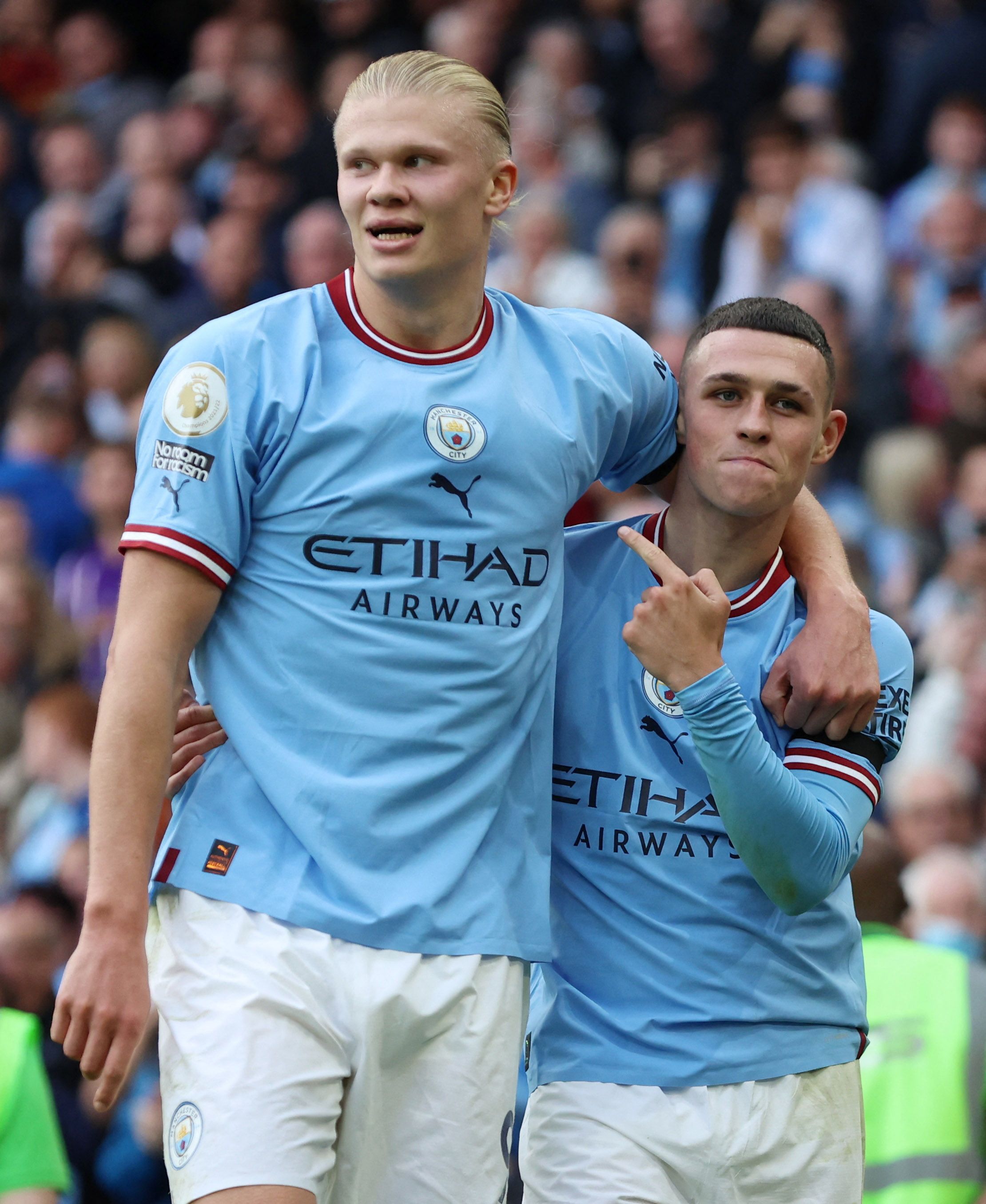 Man City's Haaland and Foden.