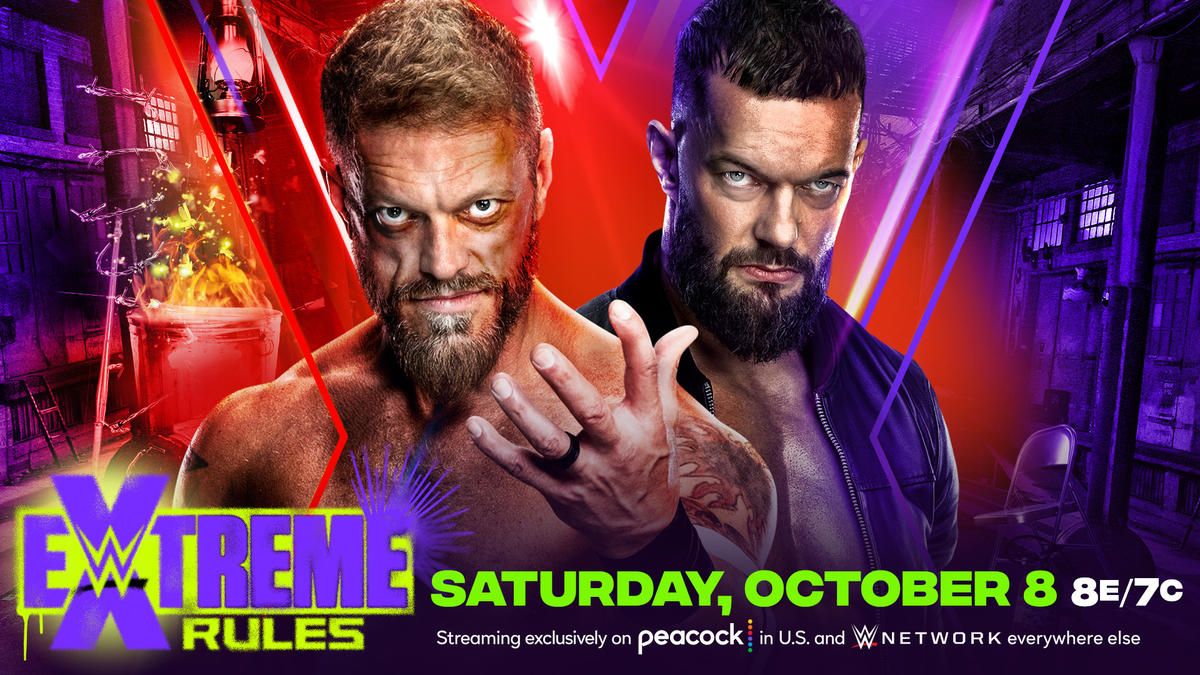 Official poster for Edge vs Finn Balor WWE Extreme Rules 2022