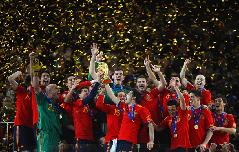 Spain win the 2010 World Cup