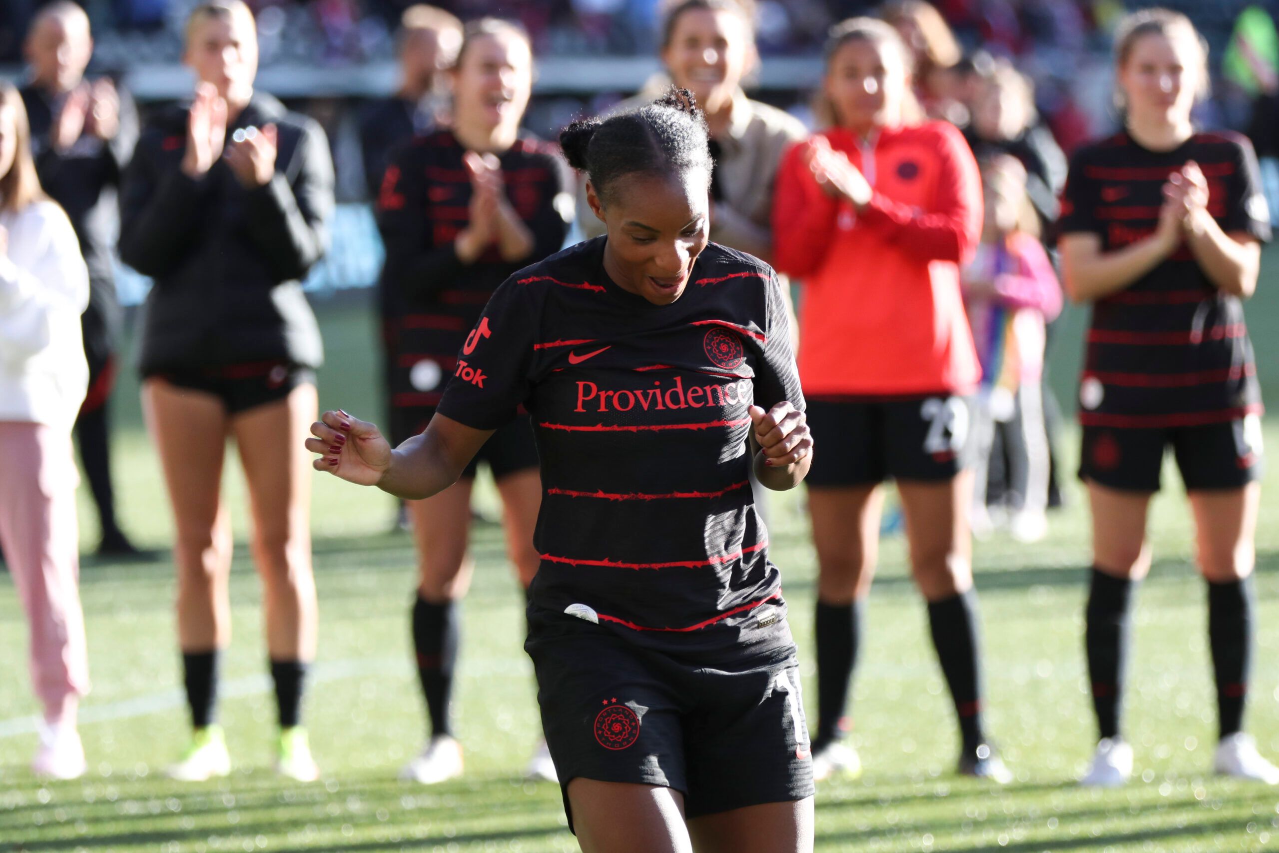Crystal Dunn scores historic winner for Portland five months after