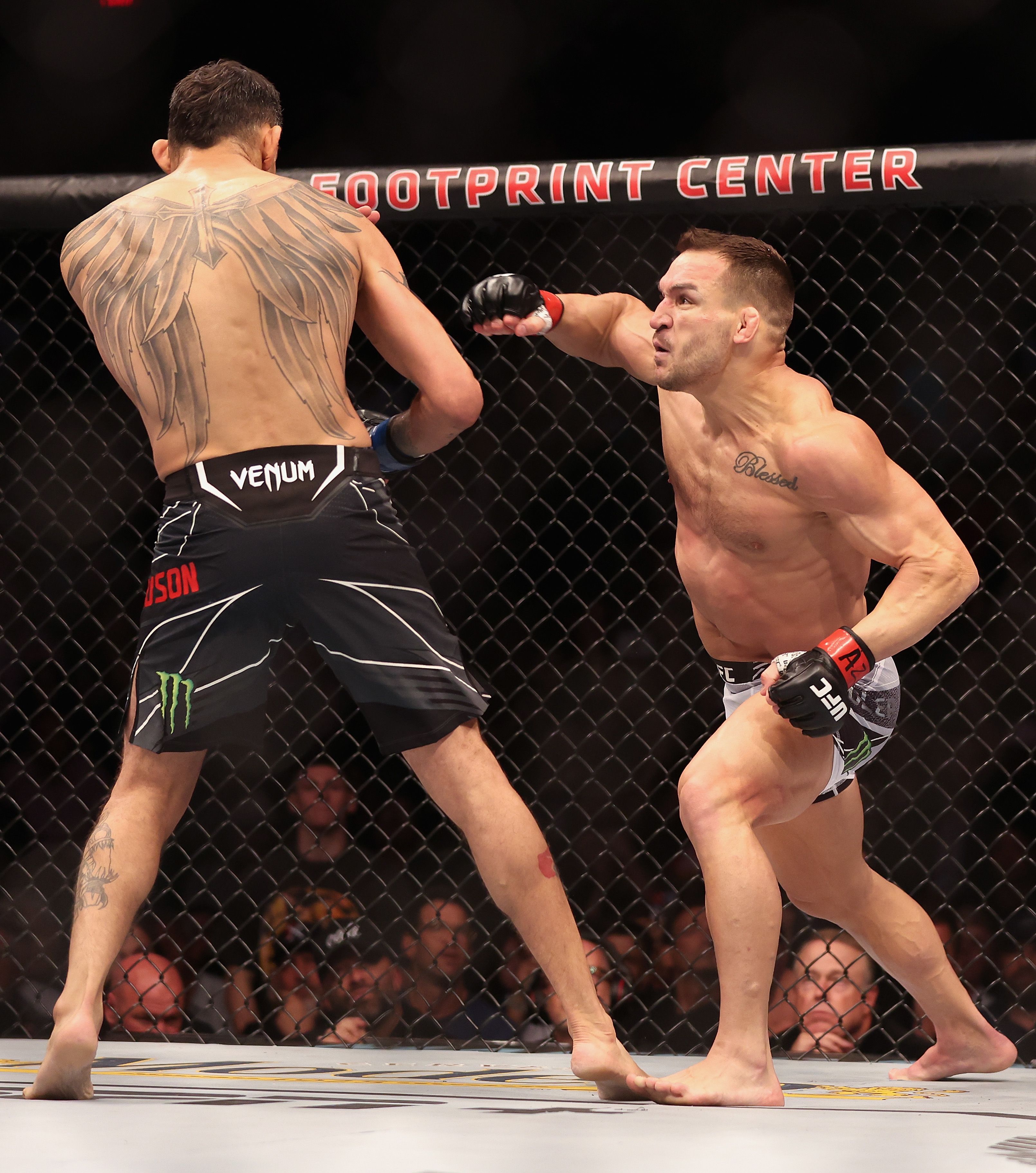 Michael Chandler's UFC KO Of Tony Ferguson In Cage-side Footage Is Brutal