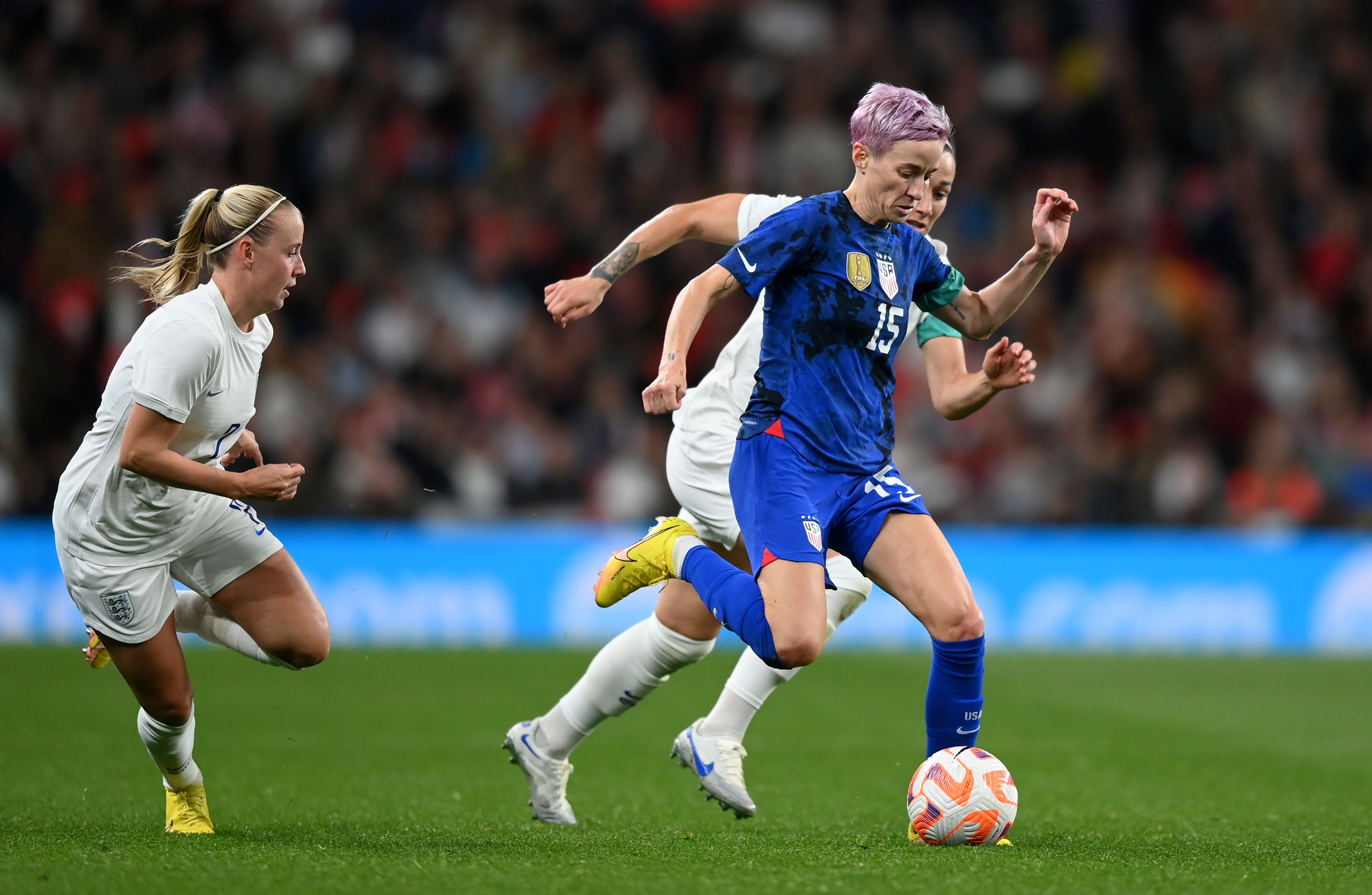 England 21 USA Fans divided as Megan Rapinoe booed off at Wembley