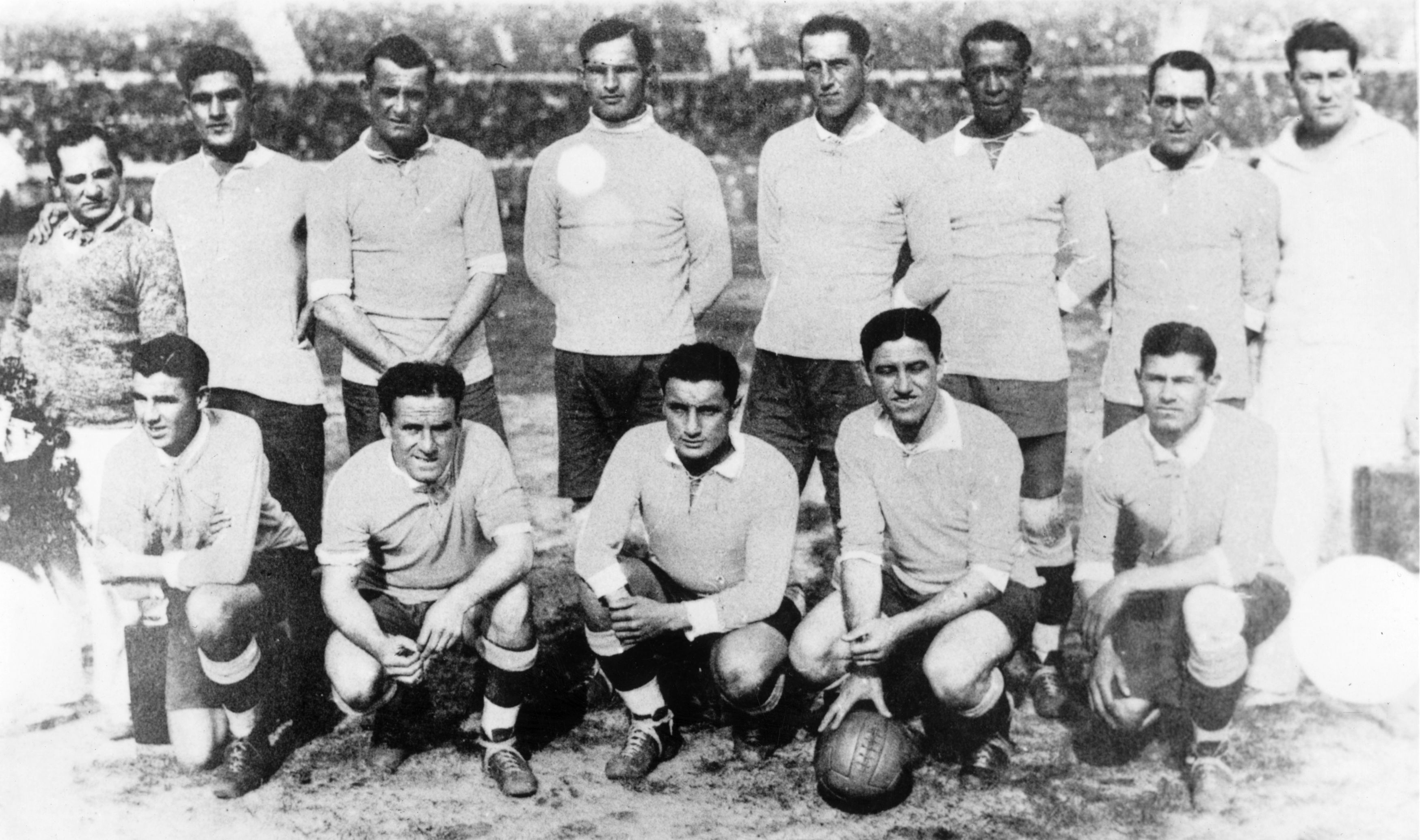 Uruguay's 1930 World Cup winners.